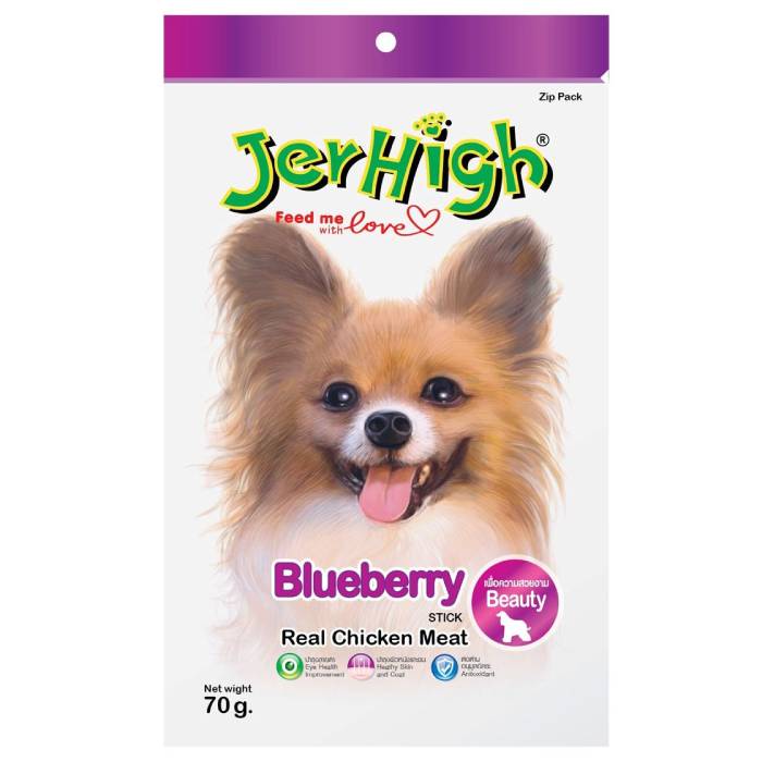 JerHigh Blueberry Stick With Real Chicken Meat, 70 g