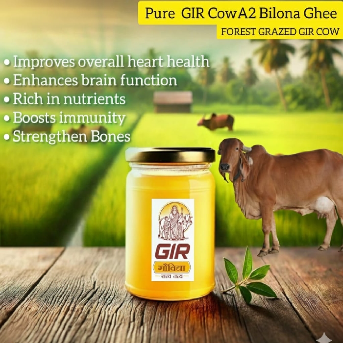 Gir Cow A2 Bilona Ghee - 500ml