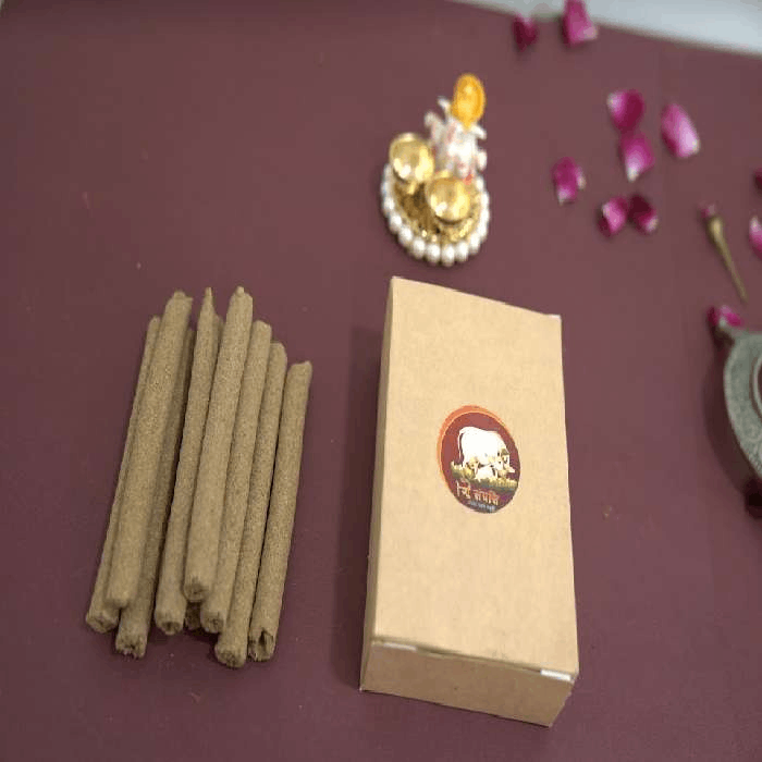 Devatri Hawan Samidha Stick (20 pcs) – Sacred Cow Dung Stick for Yagna & Rituals